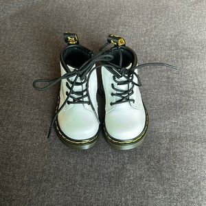Toddler boy size 4 Dr. Martens boots.